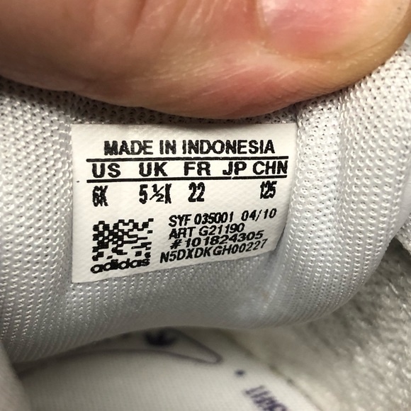 ADIDAS ORIGINALS SUPERSTAR G21190 Kids size 6 sneakers shoes White Purple W/Box - Picture 8 of 9